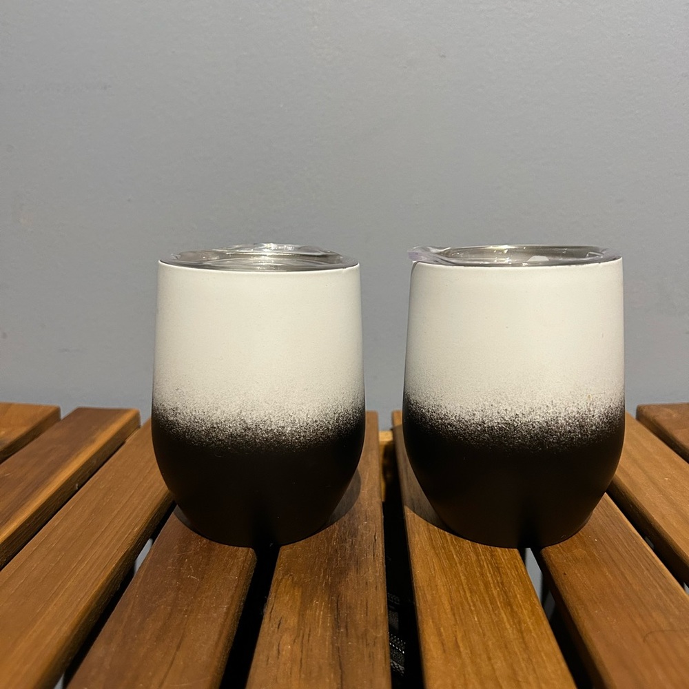New matching wine cooler cups with lid